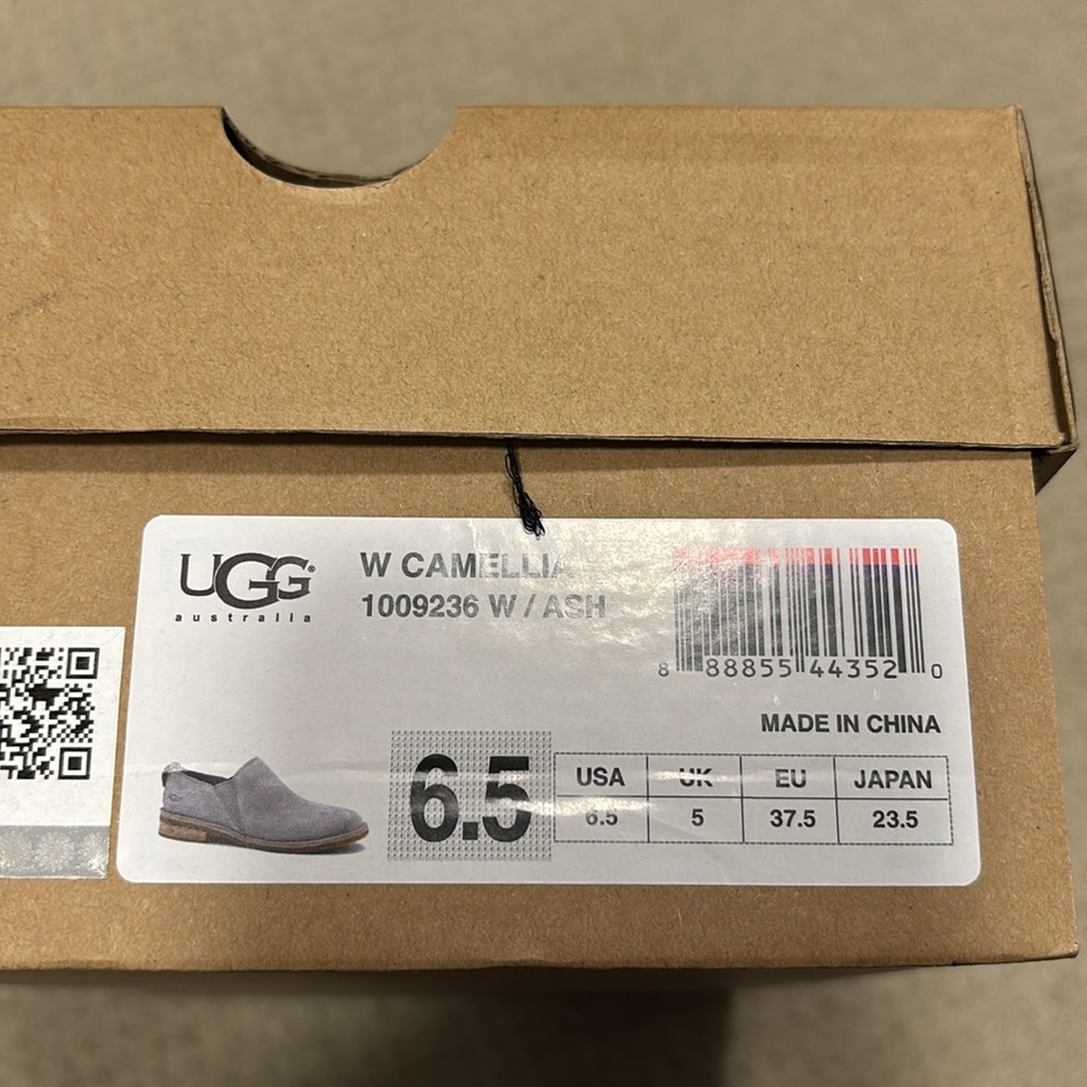 UGG Suede Grey Size 6.5 Loafer - Picture 5 of 13